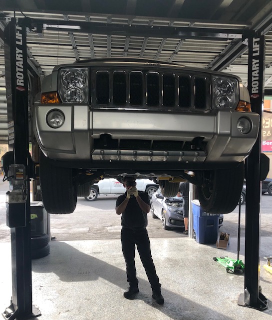 Jeep at Repair Shop